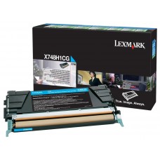 Lexmark origjinale toner ngjyrë e kaltër X748H1CG X748 rreth 10000 faqe i ripërdorshëm