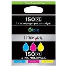 Lexmark origjinale Multipack ngjyrë e kaltër / ngjyrë magenta / ngjyrë e verdhë 14N1807E 150 XL 3 bojëra të riperdorshme NR. 150XL: C+M+Y