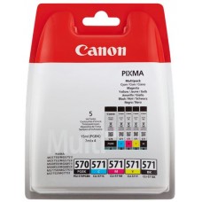 Canon Multipack ngjyrë e zezë/ngjyrë e kaltër/ngjyrë magenta/ngjyrë e verdhë PGI-570 + CLI-571 Multi 0372C004 