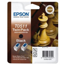 Epson Multipack ngjyrë e zezë C13T05114210 T0511 Twin Pack: 2 x 24 ml