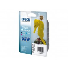 Epson Multipack ngjyrë e zezë / ngjyrë e kaltër / ngjyrë magenta C13T048C4010 T048C 3 kartuça me bojë: T0481 + T0482 + T0483