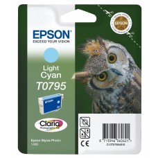 Epson Kartuçë me bojë ngjyrë e kaltër (e hapur) C13T07954010 T0795 rreth 560 faqe 11ml 