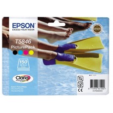 Epson Value Pack ngjyra të ndryshme C13T58464010 T5846 10 x 15 cm, 150 faqe, 1 kartuçë me 4 ngjyra