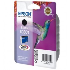 Epson Kartuçë me bojë ngjyrë e zezë C13T08014011 T0801 rreth 330 faqe 7.4ml 