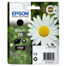 Epson Kartuçë me bojë ngjyrë e zezë C13T18014010 T1801 rreth 175 faqe 5.2ml standard