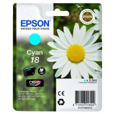 Epson Kartuçë me bojë ngjyrë e kaltër C13T18024010 T1802 rreth 180 faqe 3.3ml standard