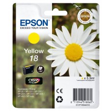 Epson Kartuçë me bojë ngjyrë e verdhë C13T18044010 T1804 rreth 180 faqe 3.3ml standard