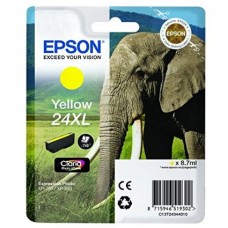 Epson Kartuçë me bojë ngjyrë e verdhë C13T24344010 T2434 rreth 740 faqe 8.7ml XL