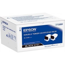 Epson Multipack ngjyrë e zezë C13S050751 0751 Konfeksion dysh rreth 7.300 faqe për artikull, A0X51ED