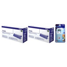 Brother Value Pack ngjyrë e zezë TN2320 MCVP TN-2320 2 Toner TN-2320 + P-touch H100LB