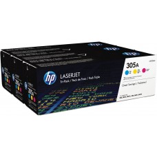 HP Multipack ngjyrë e kaltër / ngjyrë magenta / ngjyrë e verdhë CF370AM 305A CE411A + CE412A + CE413A