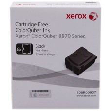 Xerox ColorStix ngjyrë e zezë 108R00957 16700 faqe Solid Ink, konfeksion me 6 copë